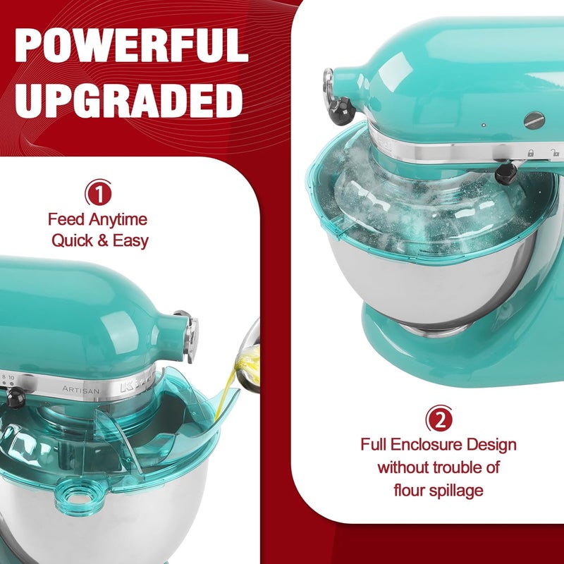 JAYOBGO Pouring Shield for KitchenAid Tilt Head 4.5-5QT Mixer Stainless Steel Bowls (Only),Food Grade Pouring Shield Mixers Bowl Cover Splash Guard for Kitchen aid Accessories and Attachments,Upgraded - Image 4